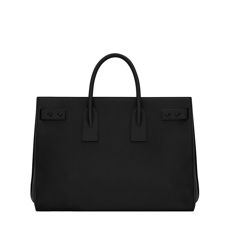 商品Yves Saint Laurent|SAINT LAURENT PARIS/圣罗兰 YSL 男士大号黑色柔软粒面小牛皮锁头日用手提斜挎单肩包631526DTI0Z1000,价格¥23354,第3张图片详细描述
