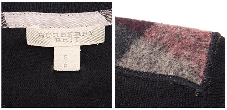 商品Burberry|BURBERRY 黑色男士针织衫/毛衣 3848810,价格¥1389,第4张图片详细描述