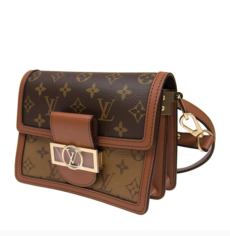 商品[国内直发] Louis Vuitton|【专柜直采】Louis Vuitton 路易 威登  女士皮革啡色手袋MINI DAUPHINE M44580,价格¥29422,第6张图片详细描述