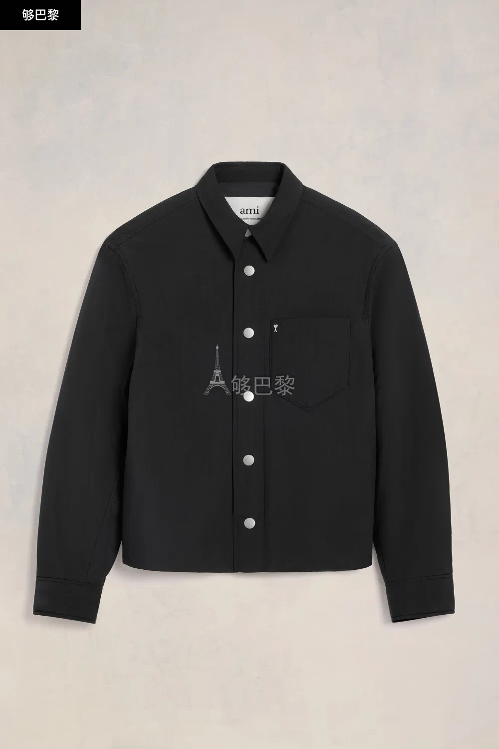 商品AMI|【预售】 AMI PARIS 25春夏 男士 长袖衬衫 Surchemise Ami de Coeur Ouatinée HJK237.PA0009001 ,价格¥4993,第5张图片详细描述