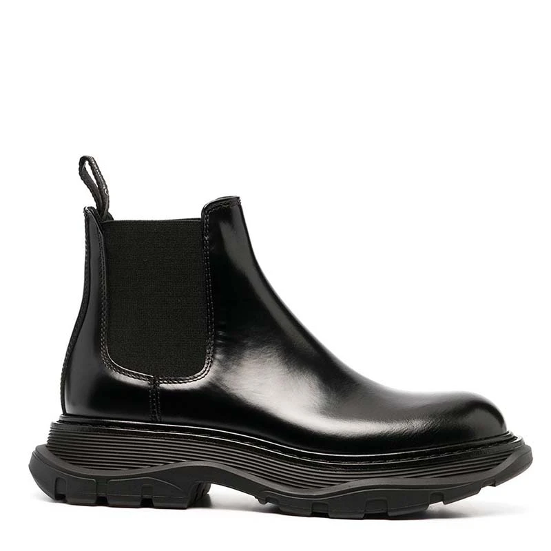 商品Alexander McQueen|ALEXANDER MCQUEEN 黑色女士踝靴 641837-WHZ84-1000,价格¥3376,第2张图片详细描述
