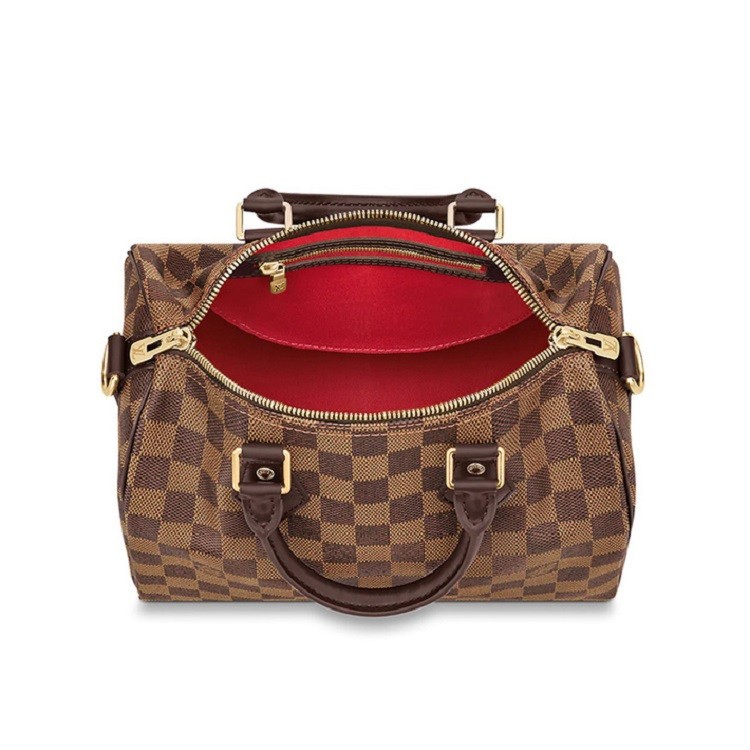 商品Louis Vuitton|Louis Vuitton 路易威登 女士 SPEEDY 25棋盘格单肩波士顿枕头包N41368 送礼好物,价格¥15189,第5张图片详细描述