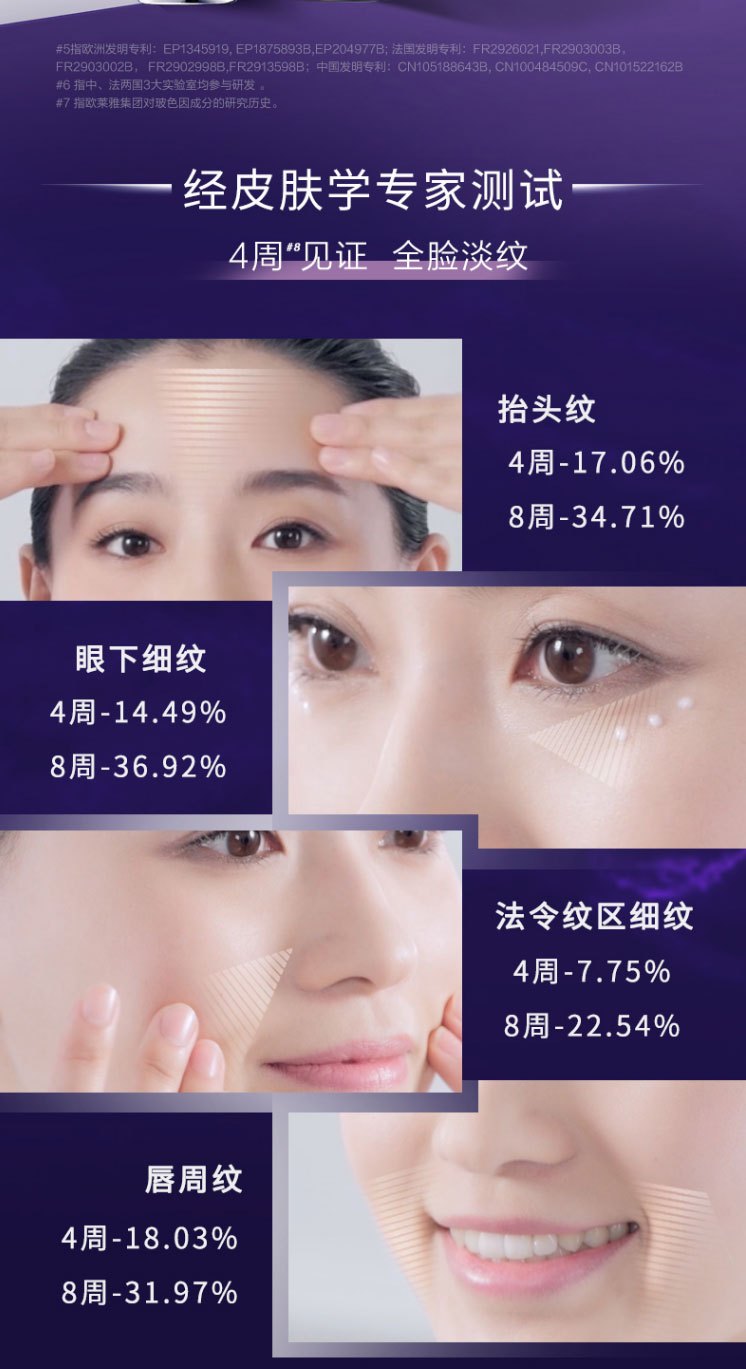 商品[国内直发] L'Oreal Paris|欧莱雅女士淡化黑眼圈眼霜 复颜紫熨斗紫熨斗眼霜小样7.5ml ,价格¥22,第5张图片详细描述