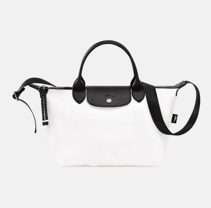 商品Longchamp|珑骧女士纯色尼龙配皮通勤小号短柄大容量手提饺子包（香港仓发货）,价格¥1157,第5张图片详细描述