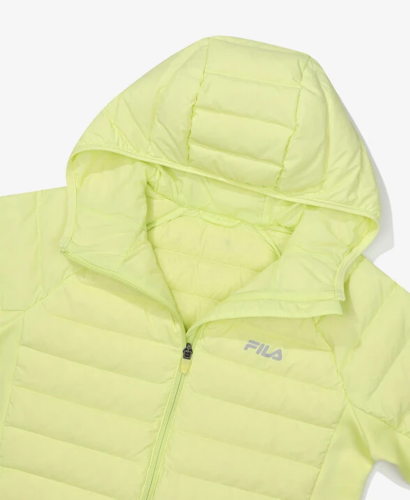 商品Fila|【享贝家】ZY-（预售） FILA 斐乐 纯色休闲连帽羽绒外套 女款 FS2DJF4251F,价格¥502,第5张图片详细描述