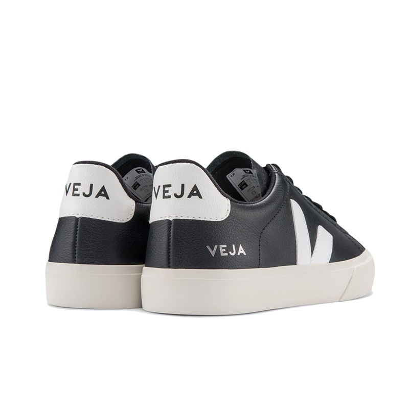 商品Veja|VEJA CAMPO系列 女士黑白皮革拼色低帮系带休闲鞋,价格¥1614,第6张图片详细描述