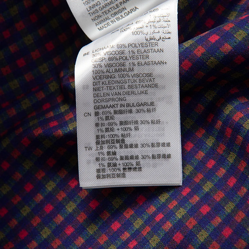 商品Sandro|SANDRO 女士格纹聚酯纤维风衣 R130071P-HOUNDSTOOTH,价格¥896,第12张图片详细描述
