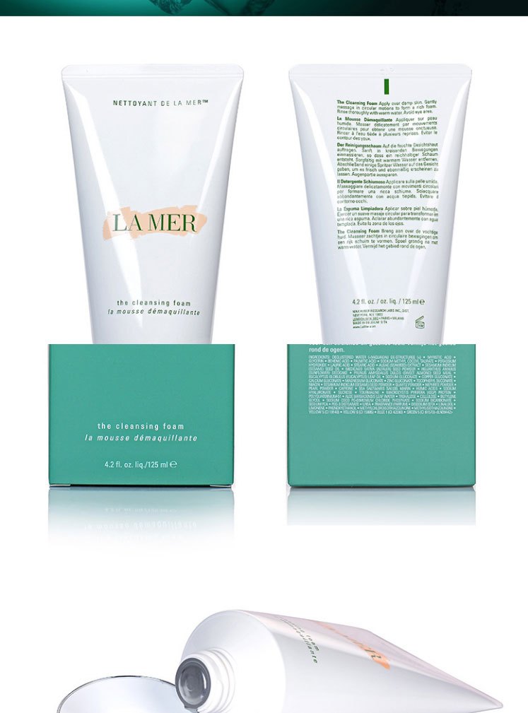 商品[国内直发] La Mer|LA MER/海蓝之谜 璀璨净透洁面泡沫洗面奶 温和洁面 深层清洁 海蓝之谜洗面奶 125ml,价格¥499,第8张图片详细描述