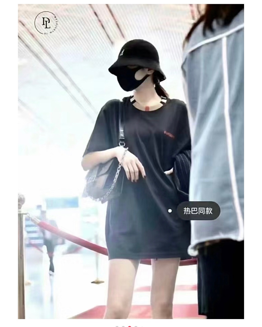 商品Burberry|BURBERRY/博柏利 男女同款 情侣款黑色棉质经典格纹圆领红徽标T恤80781141明星热巴同款,价格¥724,第12张图片详细描述