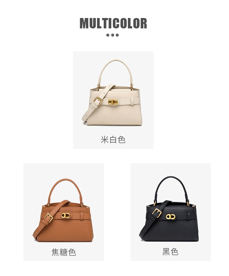 商品[国内直发] GLENVINTEN|格岚云顿新款潮流手提小凯莉包百搭时尚小包包真皮女士高级感单肩斜挎包,价格¥338,第5张图片详细描述