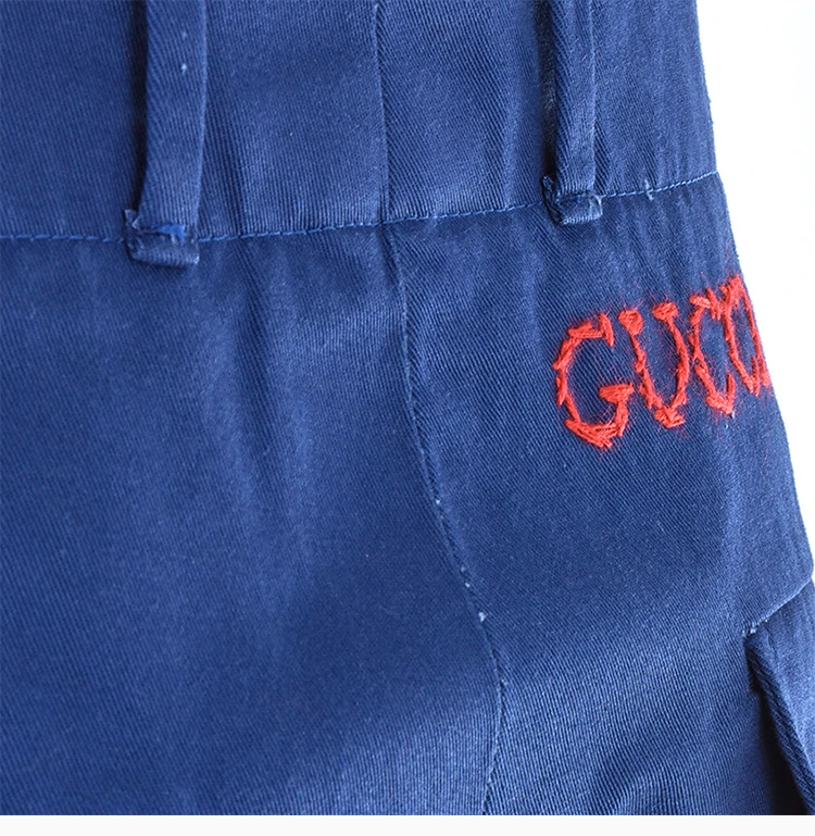 商品Gucci|GUCCI 蓝色男士短裤 545613-396H-4204,价格¥3374,第9张图片详细描述