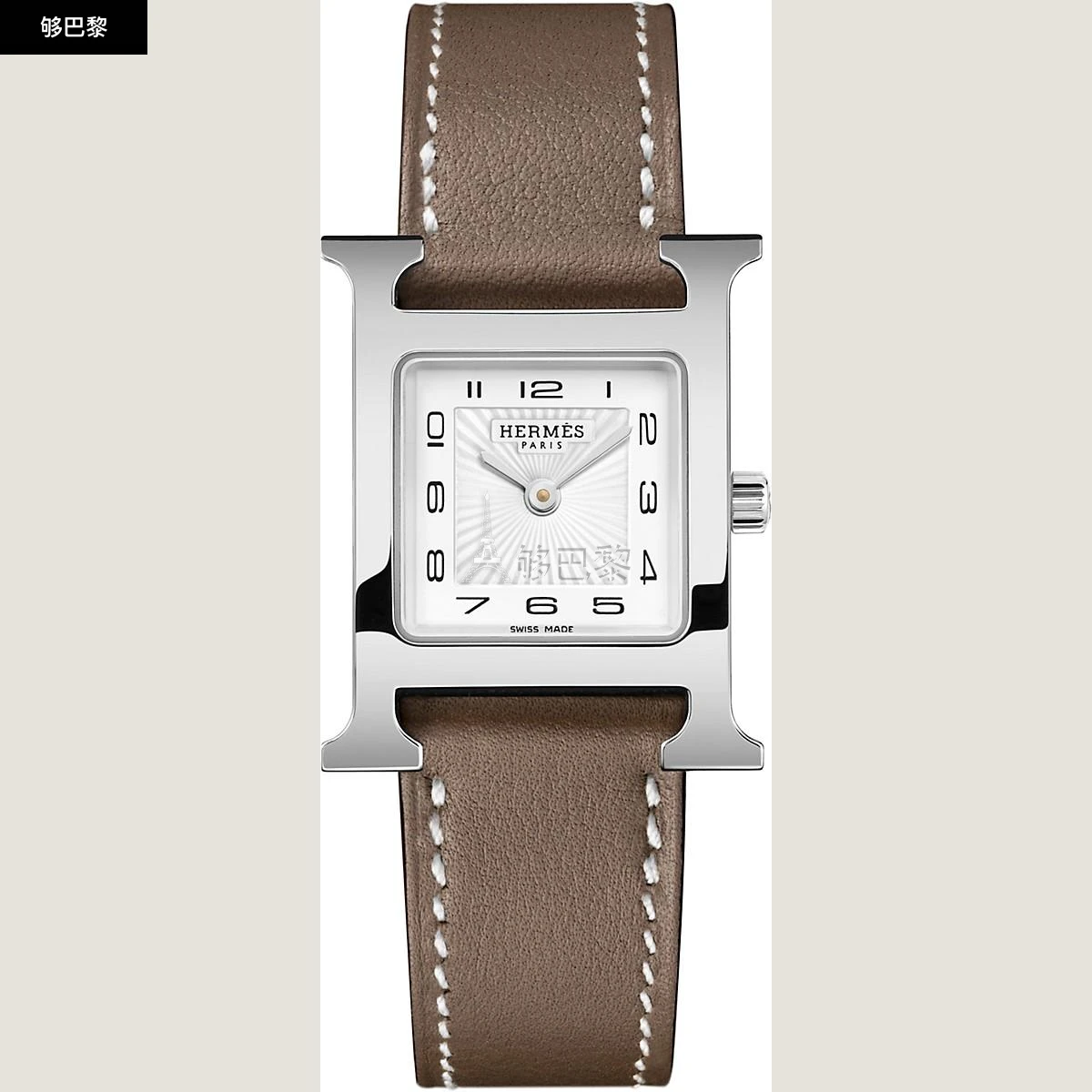商品Hermes|【预售】 爱马仕 24秋冬 女士 手表带 Bracelet pour Heure H Petit modèle 25 mm, simple tour WKB0057WK18103,价格¥3173,第4张图片详细描述