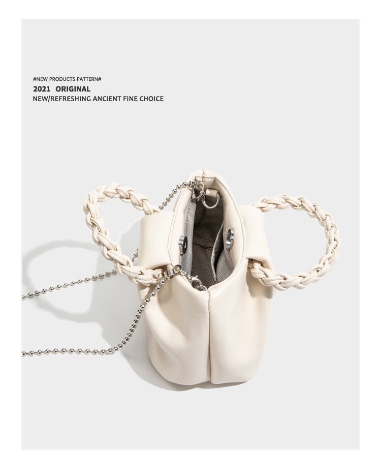 商品[国内直发] GLENVINTEN|格岚云顿夏天女包包2022新款潮轻奢小众设计百搭手提云朵包,价格¥170,第8张图片详细描述