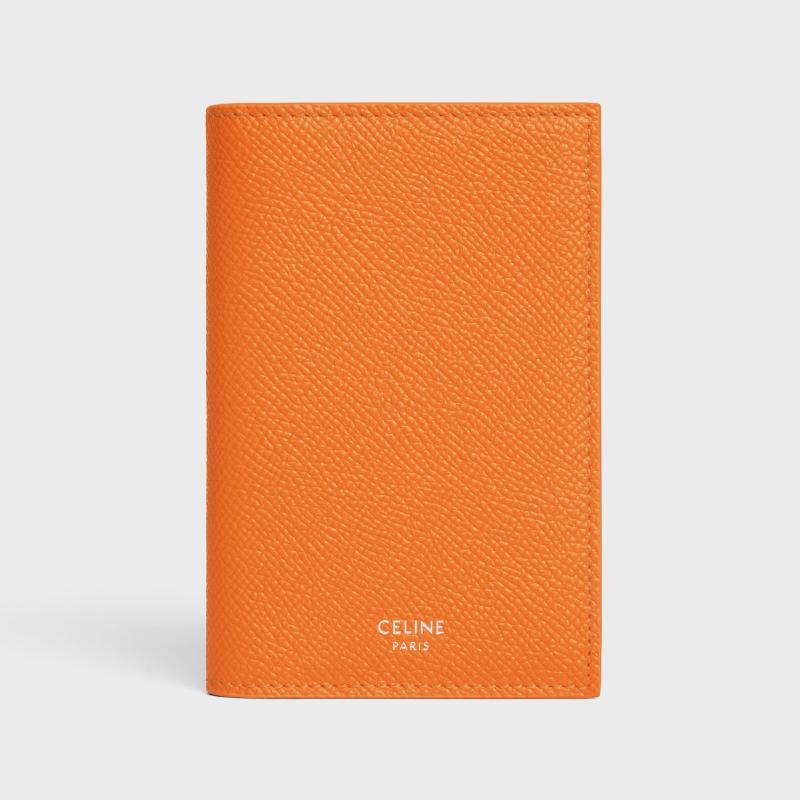 商品Celine|CELINE赛琳 男士荧光橙色小牛皮卡片夹,价格¥2693,第5张图片详细描述