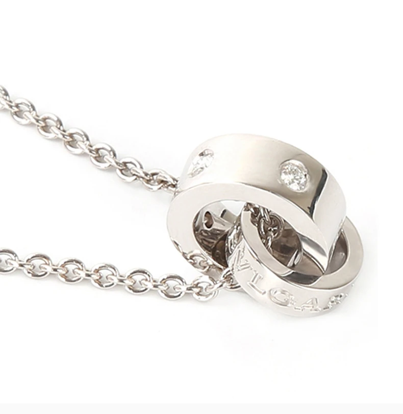 商品[国内直发] BVLGARI|BVLGARI 女士银色项链 354029 ,价格¥21690,第5张图片详细描述