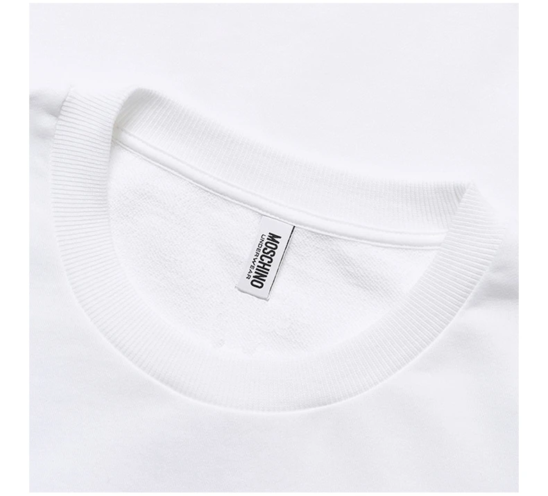 商品Moschino|Moschino 女士白色小熊图案棉质卫衣 ZA1709-9026-0001,价格¥493,第7张图片详细描述