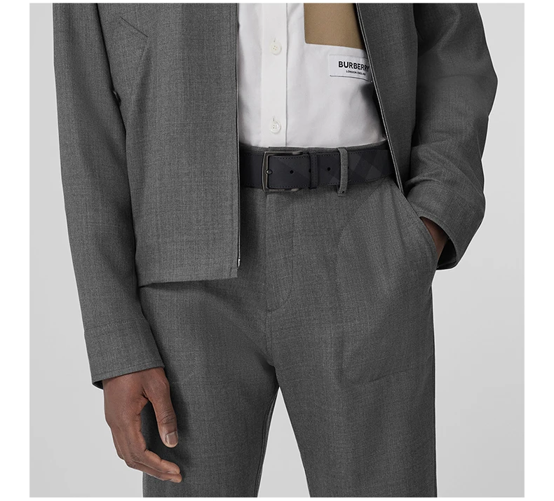 商品[国内直发] Burberry|BURBERRY 黑色男士腰带 8057670,价格¥2558,第7张图片详细描述