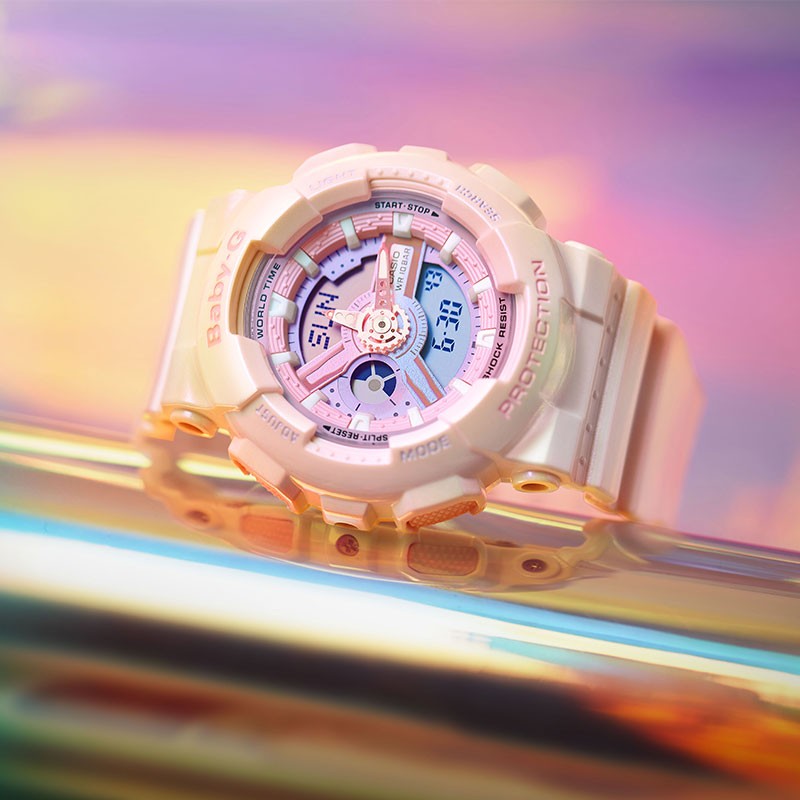 商品[国内直发] Casio|卡西欧女表BABY-G白昼黑色小魔女主题可爱 防震 100M防水 夜光 LED照明,价格¥743,第2张图片详细描述