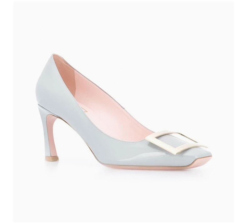 商品Roger Vivier|ROGER VIVIER 女士浅蓝色牛皮高跟鞋 RVW40015280-D1P-U007,价格¥3984,第5张图片详细描述