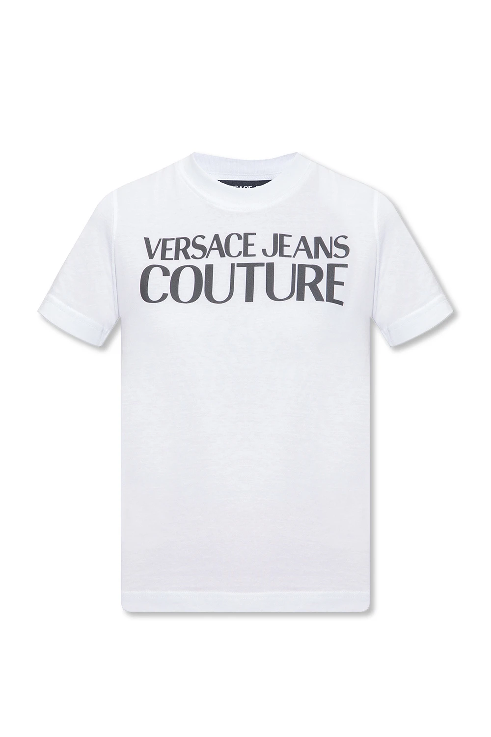 商品[国内直发] Versace|VERSACE JEANS 女士白色棉质半袖T恤 72HAHT02-CJ00O-003,价格¥402,第1张图片详细描述