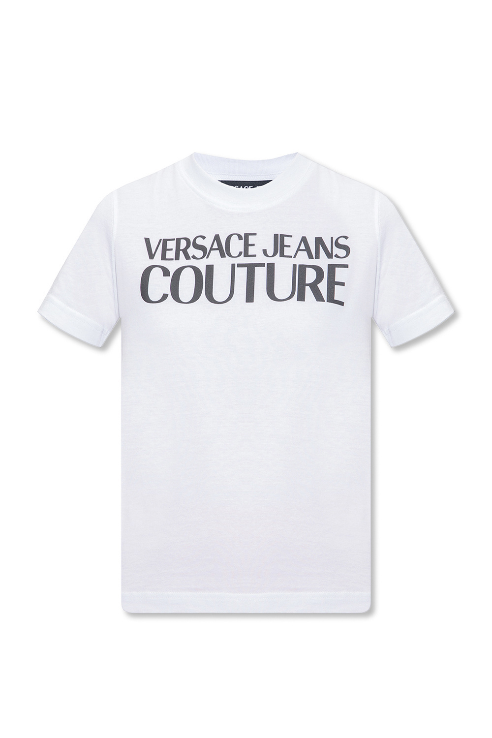 商品[国内直发] Versace|VERSACE JEANS 女士白色棉质半袖T恤 72HAHT02-CJ00O-003,价格¥379,第1张图片详细描述