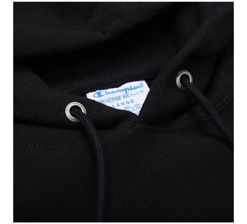 商品[国内直发] CHAMPION|CHAMPION 黑色男士卫衣/帽衫 GF68-Y08069-001,价格¥175,第7张图片详细描述