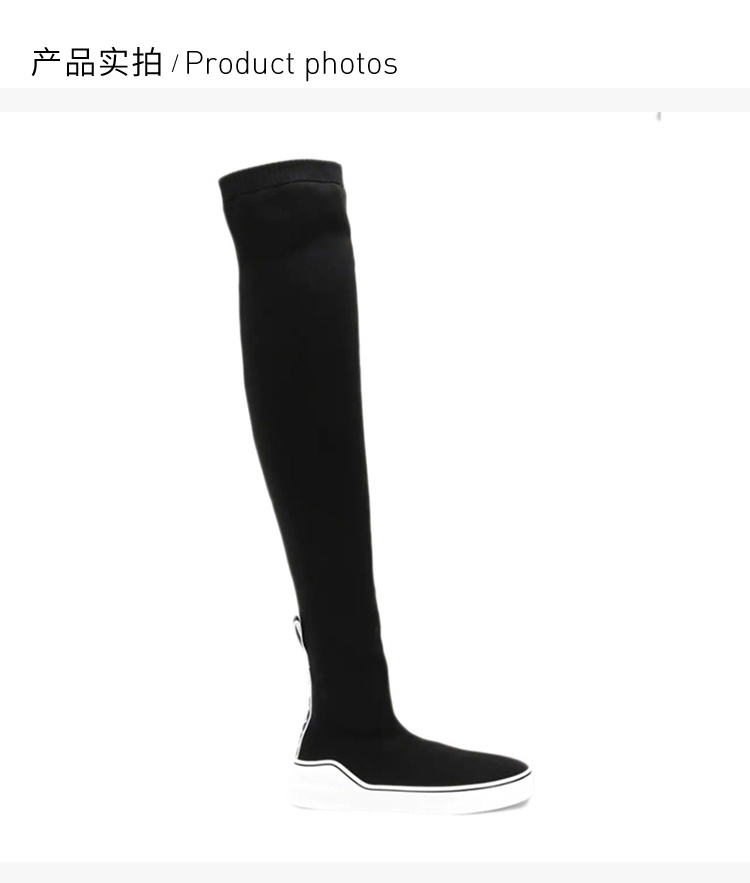 商品Givenchy|Givenchy 纪梵希 女士黑色George V袜子运动鞋靴子 BE000EE077-001,价格¥2978,第6张图片详细描述