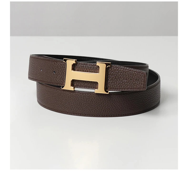 商品[国内直发] Hermes|HERMÈS 黑色男士腰带 H064544CM2-H073967CAAB,价格¥8773,第6张图片详细描述