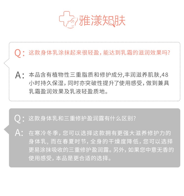 商品Avene|雅漾三重修护盈润乳特润霜400ML,价格¥197,第4张图片详细描述