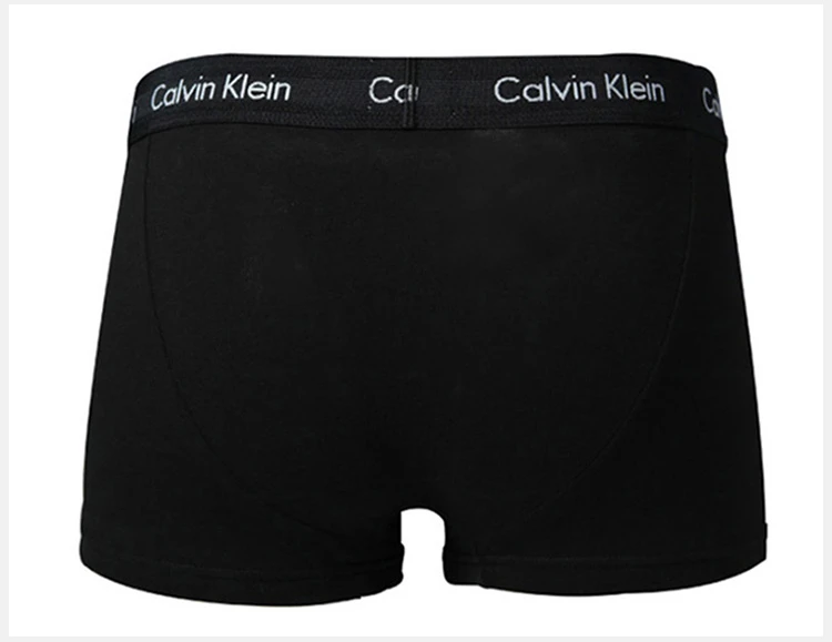 商品[国内直发] Calvin Klein|Calvin Klein 卡尔文 克莱恩 黑色棉弹性纤维男士平角内裤一条装 NU2664-001,价格¥183,第18张图片详细描述