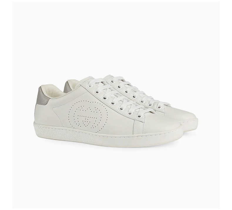 商品Gucci|GUCCI 古驰 女士白色双G运动鞋 598527-AYO70-9094,价格¥4696,第7张图片详细描述