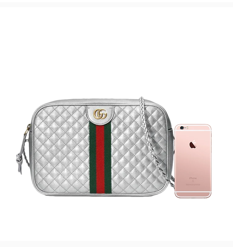 商品[国内直发] Gucci|GUCCI 银色女士斜挎包 541051-0U12T-8562,价格¥7605,第5张图片详细描述