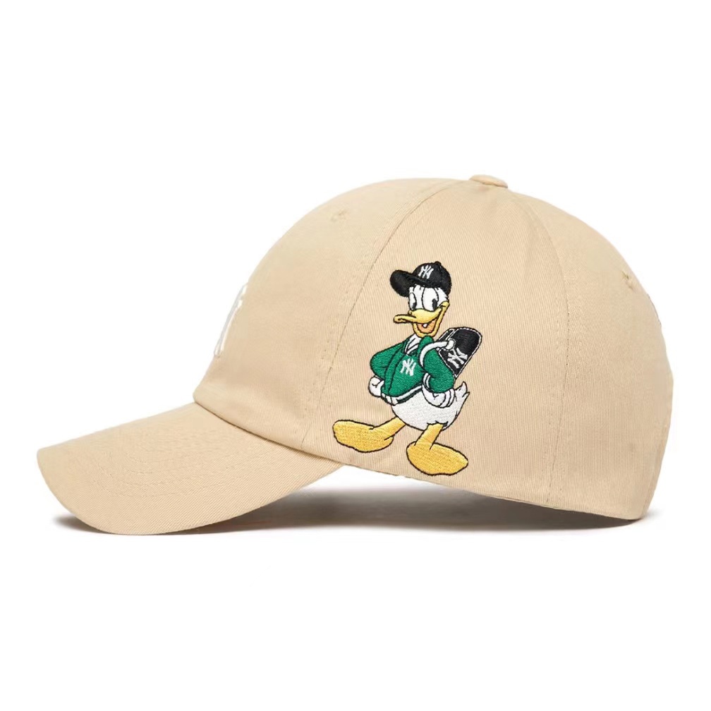 商品MLB|【享贝家】 Disney迪士尼唐老鸭联名 刺绣潮流 鸭舌帽 米色/白色/黑色/蓝色 3ACPD011N ,价格¥157,第3张图片详细描述