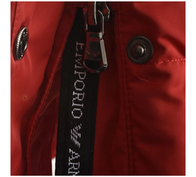 商品Emporio Armani|EMPORIO ARMANI 女士红色聚酯纤维填充连帽中长款棉服 6Z2L67-2NAGZ-0341,价格¥1938,第8张图片详细描述