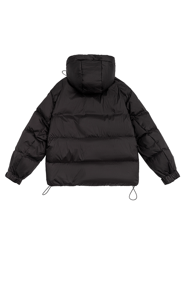 商品[国内直发] ROBINHOOD|罗宾汉爱心短款羽绒服-R128Y7004G-黑色,价格¥444,第4张图片详细描述