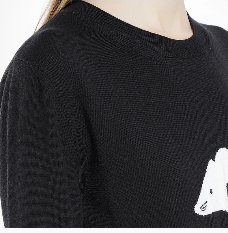 商品Loewe|LOEWE 黑色女士针织衫/毛��衣 S3189790SM-1100,价格¥2999,第8张图片详细描述