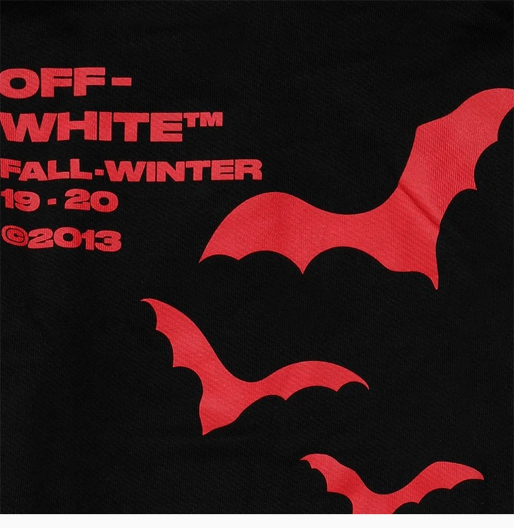 商品Off-White|OFF WHITE 男士黑色棉卫衣 OMBB034E19D25007-1020,价格¥2434,第7张图片详细描述