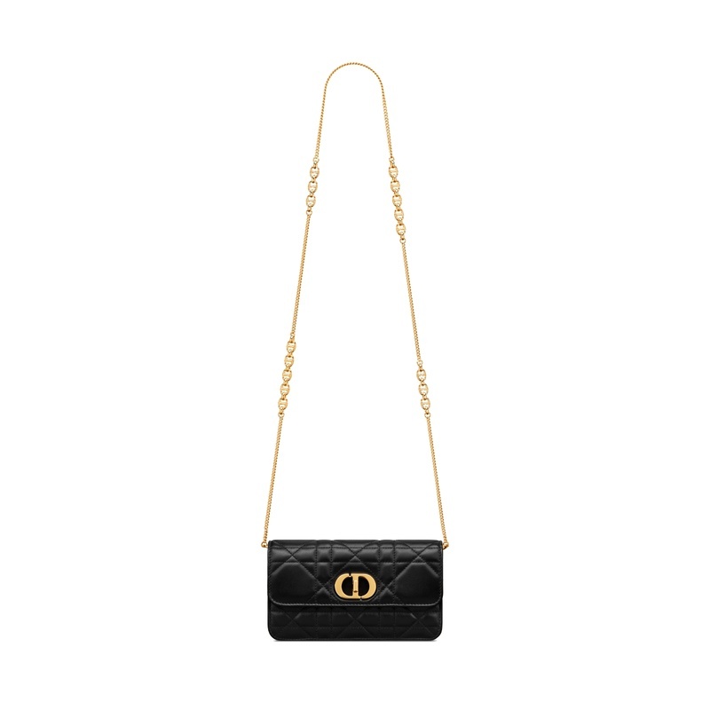 商品Dior|迪奥Caro系列女士黑色羊皮单肩包 S5225UDAX_M900,价格¥16392,第9张图片详细描述