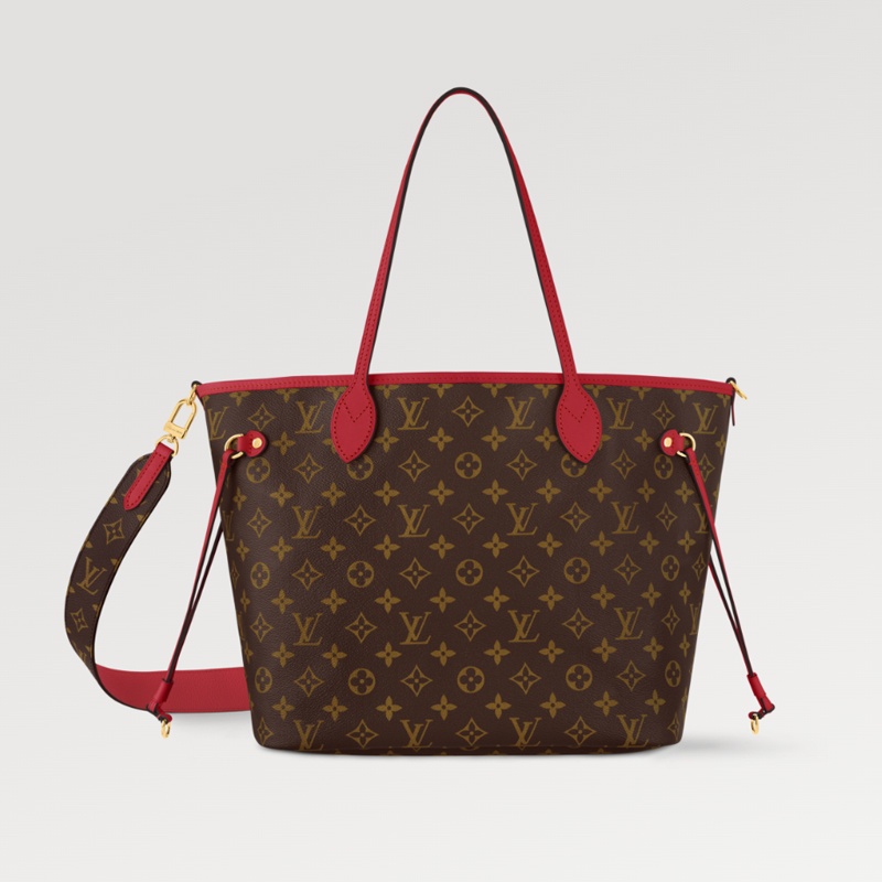 商品Louis Vuitton|【预售十天】路易威登NEVERFULL BANDOULIÈRE INSIDE OUT 红色中号手袋可拆卸肩带M12708,价格¥16629,第7张图片详细描述