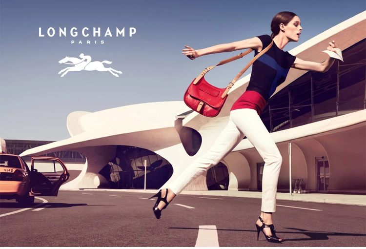 商品[国内直发] Longchamp|Longchamp 珑骧 女士红色尼龙手提包 2605647545,价格¥696,第7张图片详细描述