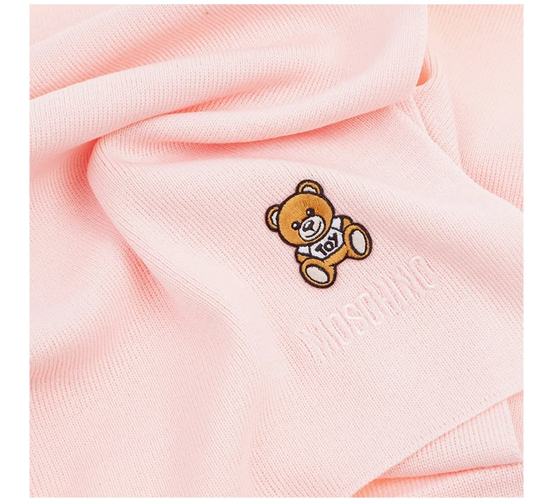 商品Moschino|MOSCHINO 女士粉色泰迪熊羊毛围巾 30620-M209-5008,价格¥419,第5张图片详细描述