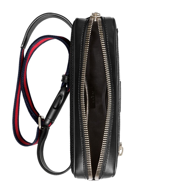 商品Gucci|GUCCI/古驰 男士黑色帆布双G腰包 ‎474293 K9RRN 1095,价格¥7793,第8张图片详细描述