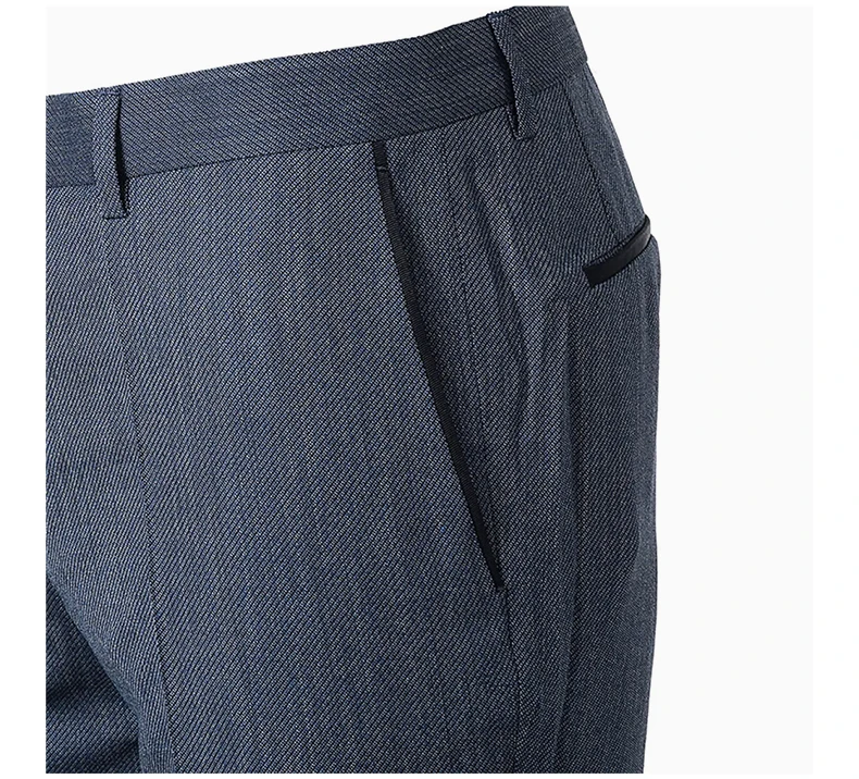 商品Hugo Boss|HUGO BOSS 男士蓝色条纹羊毛西装裤 GIDO-50412193-423,价格¥1314,第8张图片详细描述