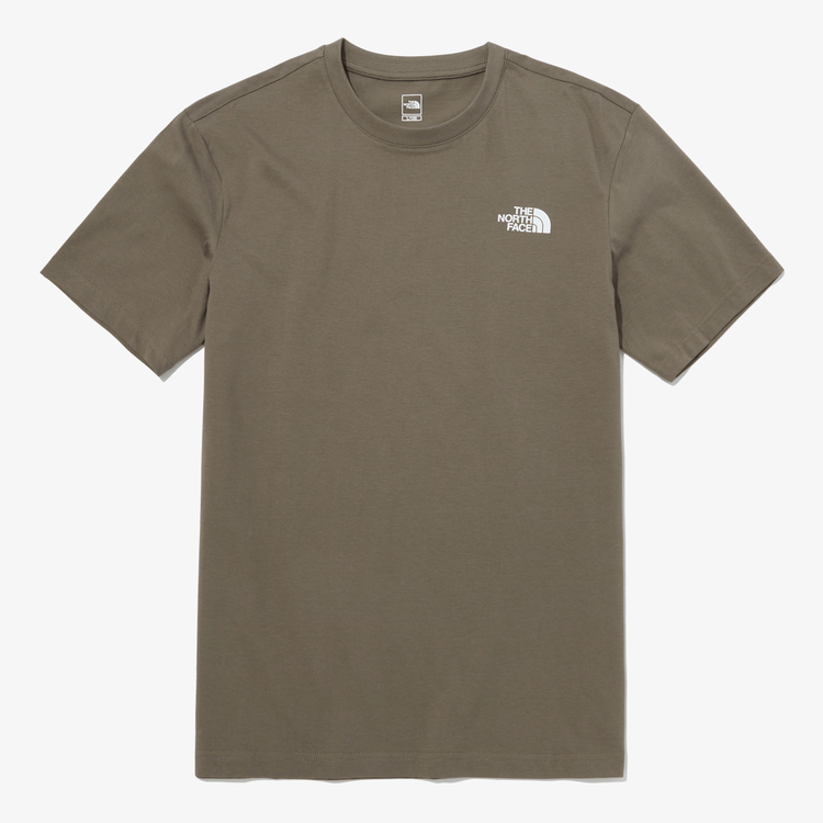 商品The North Face|【Brilliant|北面特惠】北面棉质基本款短袖 T 恤 COTTON BASIC S/S R/TEE BROWN NT7UP47E,价格¥295,第2张图片详细描述