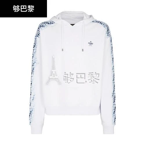 商品Fendi|【特惠9.0折】包邮包税【预售7天发货】 FENDI芬迪 23秋冬 男士 卫衣 运动衫 FEN38TCMWHT,价格¥9499,第3张图片详细描述