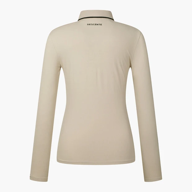 商品【预售商品15天发货】 DESCENTE|高球系列女性基础款翻领短袖T恤简约百搭 DO32WFTL91-BEGG,价格¥1025,第17张图片详细描述