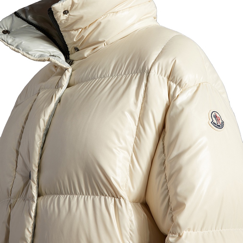 商品Moncler|Moncler/蒙克莱 22年秋冬新款 Parana系列 女士象牙色/暖灰色短款衬垫羽绒服夹克H20931A0006568950065,价格¥11642,第7张图片详细描述