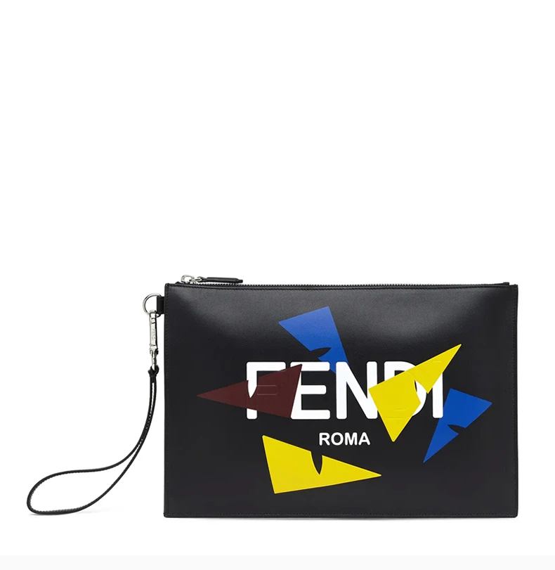 商品Fendi|FENDI 男士黑色手拿包 7N0110-AC9I-F0X93,价格¥4412,第5张图片详细描述