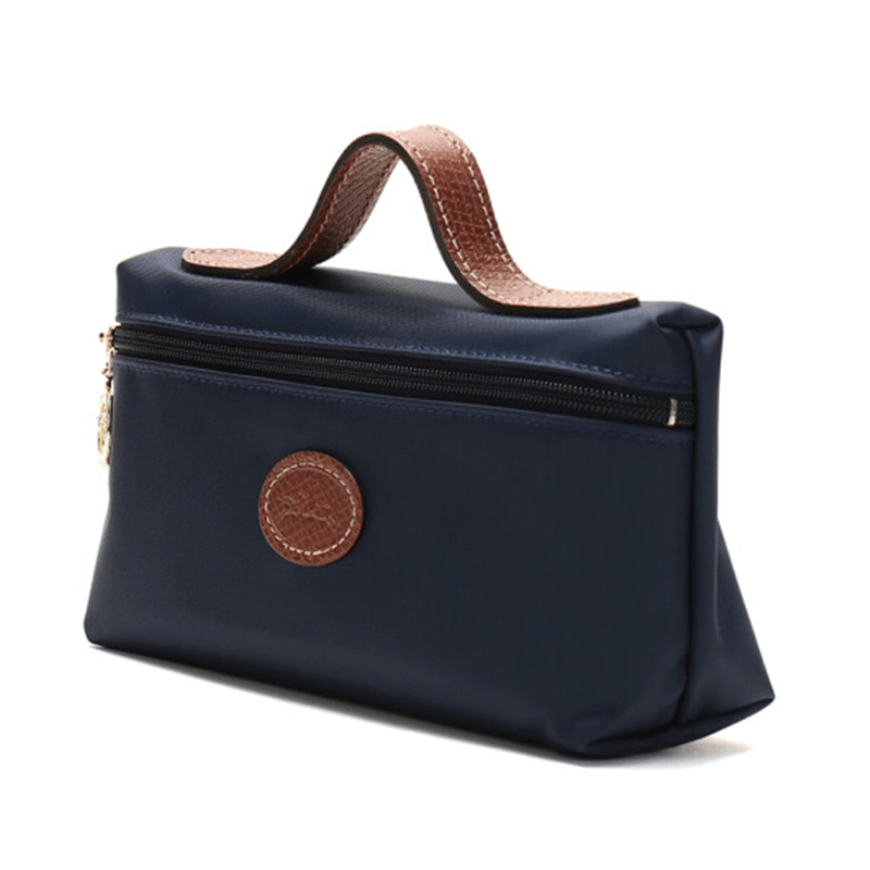 商品Longchamp|LONGCHAMP 珑骧女士LE PLIAGE系列织物女包化妆包洗漱包 海军蓝色 L3700089556,价格¥438,第3张图片详细描述