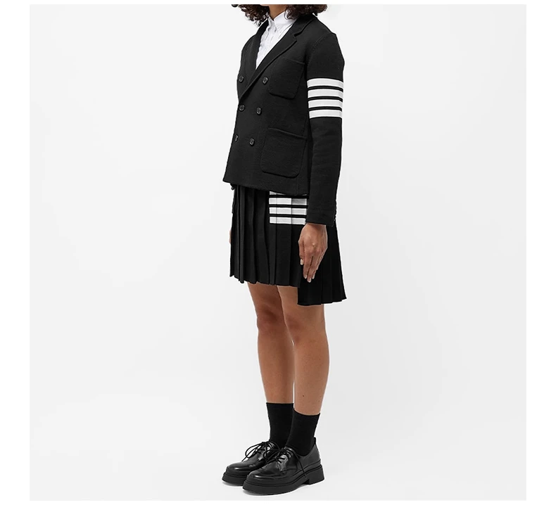 商品Thom Browne|THOM BROWNE 黑色女士半裙 FKK090A-Y1002-001,价格¥3981,第2张图片详细描述